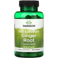 Swanson Health , Full SpektrumÆ Ginger Rot, 1,080 mg , 100 Kapslar (540 mg Per Kapsel)