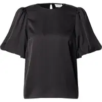 Vila Ellette Satin Puff Kortärmad Blus