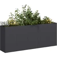 Super Merchant Blomkruka, Svart, 200X40X80 Cm, Kallvalsat Stål