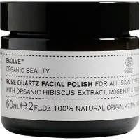 Evolve Organic Beauty Beauty Facial Polish Face Scrub Rose Quartz Natural Exfoliator 60ml