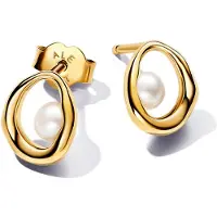 Pandora Essence 14k Gold-plated pärlörhängen 263295C01