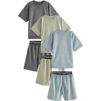Next Pyjamas rökblå / mörkgrå / äpple