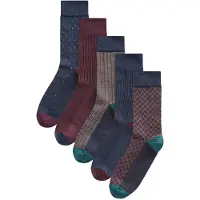 Next Sockor marinblå / mörkbrun / aubergine