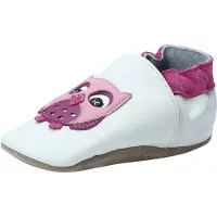 Beck Innesko 'Kleine Eule' mauve / cyklamen / svart / vit