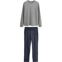 Next Pyjamas lång marinblå / grå