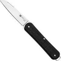 FOX Vulpis FX-VPGP130-BK Polished N690Co, Grenade Pattern Black Aluminium, pocket knife