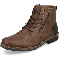 Rieker Boots med snörning brun / mörkbrun