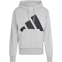 Adidas Sport sweatshirt 'Essentials' gråmelerad / svart