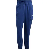 Adidas Sportbyxa 'Essentials' mörkblå / vit