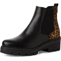 Tamaris Chelsea boots konjak / svart