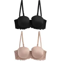 Next Behå nude / svart