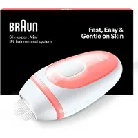 Braun Silk-expert Mini PL1000 IPL, Rosa, Vit, Intensivt pulserat ljus (IPL), AC