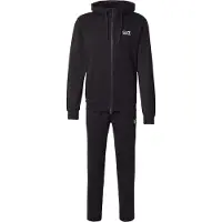 Emporio Armani Träningsoverall svart / vit