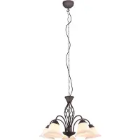 TRIO Lighting Hänglampa Rustica, dimbar, Brun / rost, Vardagsrum / matsal, Metall, Antik, Pendellampa