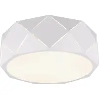 TRIO Lighting Taklampa Zandor, dimbar, Vitt / opal, Vardagsrum / matsal, Metall, Modern, Taklampa