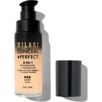 Milani Conceal + Perfect 2-In-1 Fondation + Concealer Flytande foundation 30 ml Nr. 00B - Light