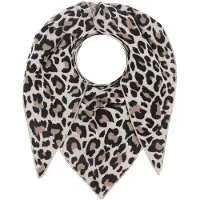 Zwillingsherz Halsduk beige / brokad / svart