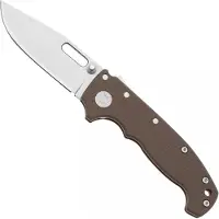 Demko Knives MG AD20S Shark-Lock, CPM 20CV Clip Point MGAD20S-MLD-EARTH Milled Earth G10, pocket knife