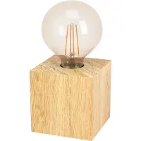 Eglo PRESTWICK 2 bordslampa E27 trä natur FSC