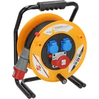 Brennenstuhl 1316200 Kabelvinda 40 m Svart CEE-stickpropp 16 A 5-pol