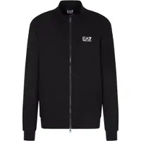 EA7 för män. 8NPM36_PJVTZ Sweatshirt med svart logotyp (XXL), Casual, Deportivo, Bomull, Multisport