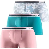 s.Oliver Boxershorts cyanblå / ljusblå / gammalrosa / svart