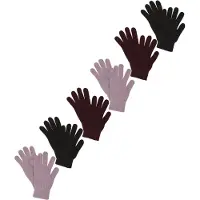 Lindex Handskar syrén / cyklamen / svart