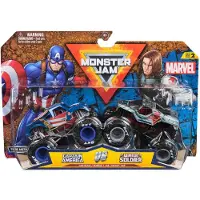 Monster Jam - 1:64 Marvel 2 Pack - Captain America vs. Winter Soldier