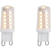 LUEDD Set om 2 st G9 dimbara LED-lampor 3,2W 250lm 2200K