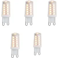 LUEDD Set om 5 st G9 3-stegs dimbara LED-lampor 3W 250lm 2700K