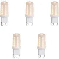 LUEDD Set om 5 dimbara G9 LED-lampor Opal 1,2W 100lm 2200K