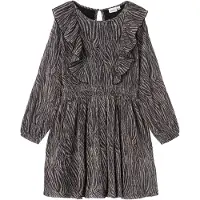Name it Klänning - NkfFrisari - Black/Zebra - - 8 år (128) - Klänning