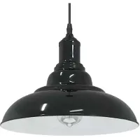 vidaXL Taklampa höjdjusterbar E27 svart Ø 31 cm metall