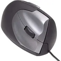 Ergoline Datormus USB-ansluten + ergonomisk | SRM VS4 | svart/grå