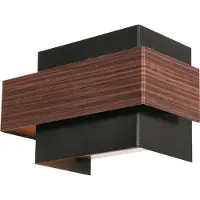 Steinhauer LED vägglampa Muro, dimbar, Mörkt trä, Vardagsrum / matsal, Metall, Modern, LED-vägglampa, vägglampa inomhus