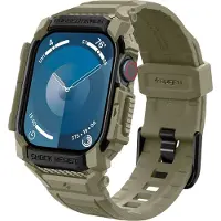 Spigen Rugged Armor "Pro"-armband för Apple Watch 10 (46MM) - Grön