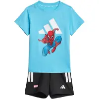 Adidas T-shirt/Shorts - Marvel - Ljuscyan/Vit m. - - 62 - Shorts