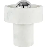 Tom Dixon Design bordslampa Stone, dimbar, Vitt / opal, Vardagsrum / matsal, Sten, Design, Bordslampa