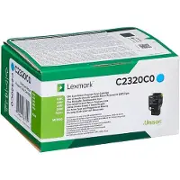 Lexmark toner C2320C0 original cyan 1000 sidor