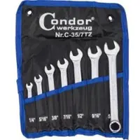 Condor werkzeug Hylsnyckelsats C0035/7TZ; 1/4''-5/8''; 7 st.
