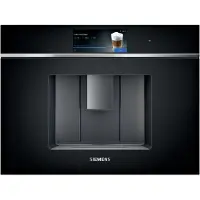 Siemens iQ700 CT718L1B0 - Automatisk kaffekokare - inbyggd med mjölkskummare - 19 bar - svart