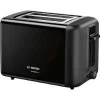 Bosch TAT3P423DE Brödrost inbyggd brödvärmare, steglös temperaturregulator Svart