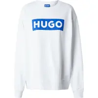 HUGO Sweatshirt 'Classic' blå / vit