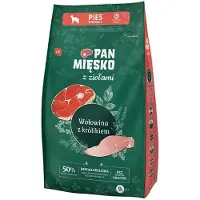 PAN MIĘSKO Med Örter Nötkött Med Kanin Hundmat 9kg