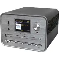 Soundmaster ICD1050SW si CD-spelare Silver Internetradio, DAB+, WLAN, USB, Inkl. högtalare