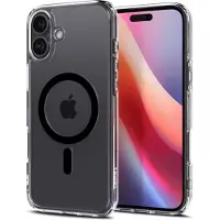 Spigen Ultra Hybrid MagFit - Baksidesskydd för mobiltelefon - MagSafe-kompatibilitet - polykarbonat, termoplastisk polyuretan (TPU) - svart - för A...