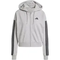 Adidas Essentials 3 Stripes French Terry Sweatshirt Med Dragkedja