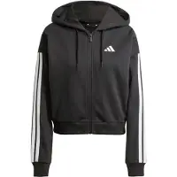 Adidas Essentials 3 Stripes French Terry Sweatshirt Med Dragkedja