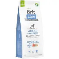Brit Care Dog Sustainable Adult Large Breed Chicken &amp; Insect Adult Large Breed hundfoder med kyckling och insekter 12kg 12+2kg