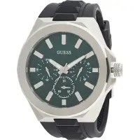GUESS Analog klocka grön / svart / silver